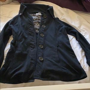 Black thick cotton jacket